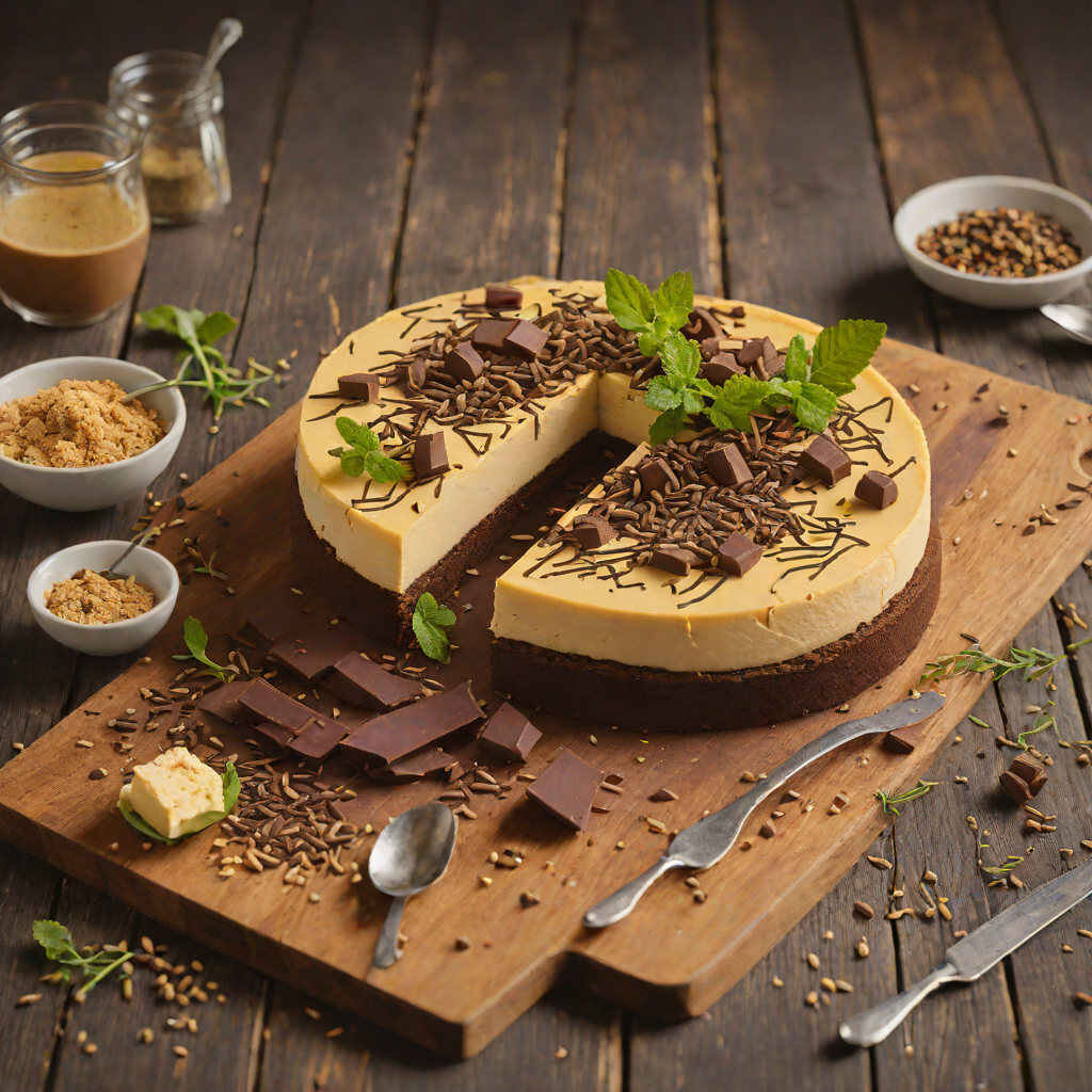 Tim Tam Cheesecake with Wattleseed Crust