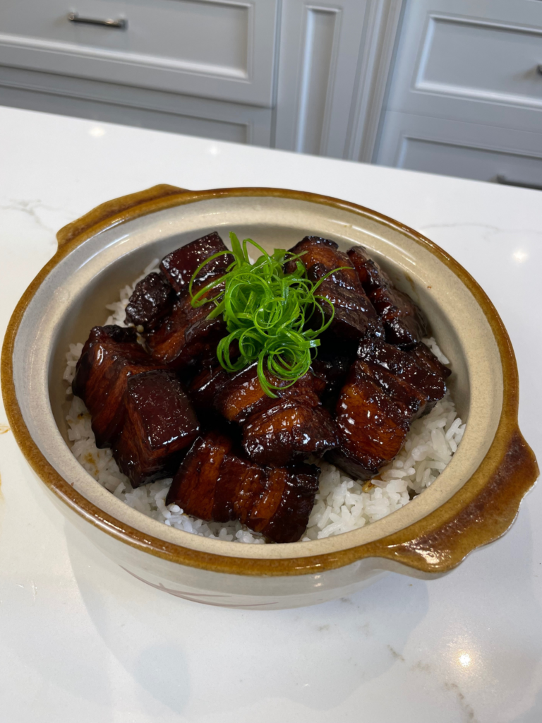 Steam-Braised Pork with Ginger and Scallions