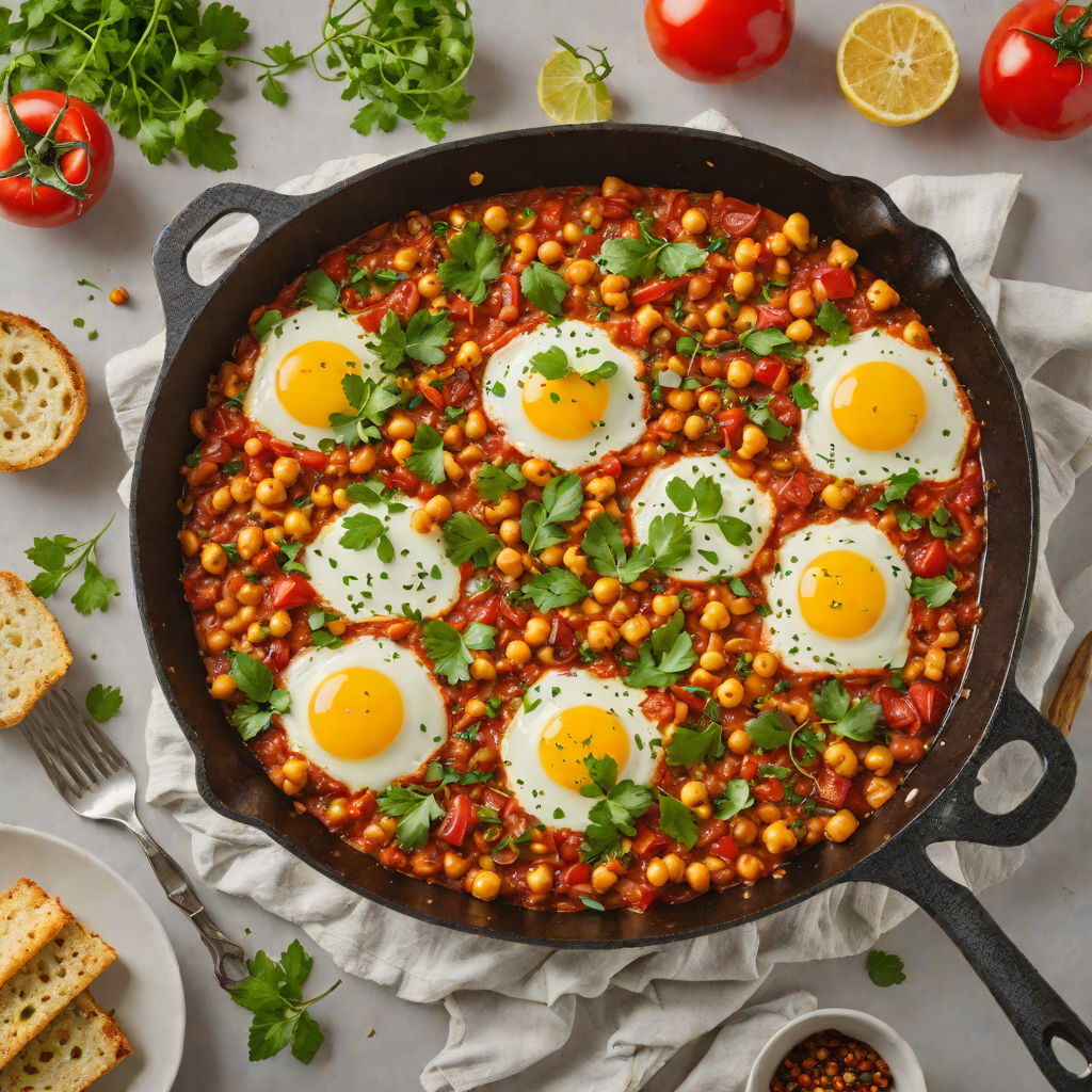 One-Pan Spicy Tomato and Chickpea Shakshuka