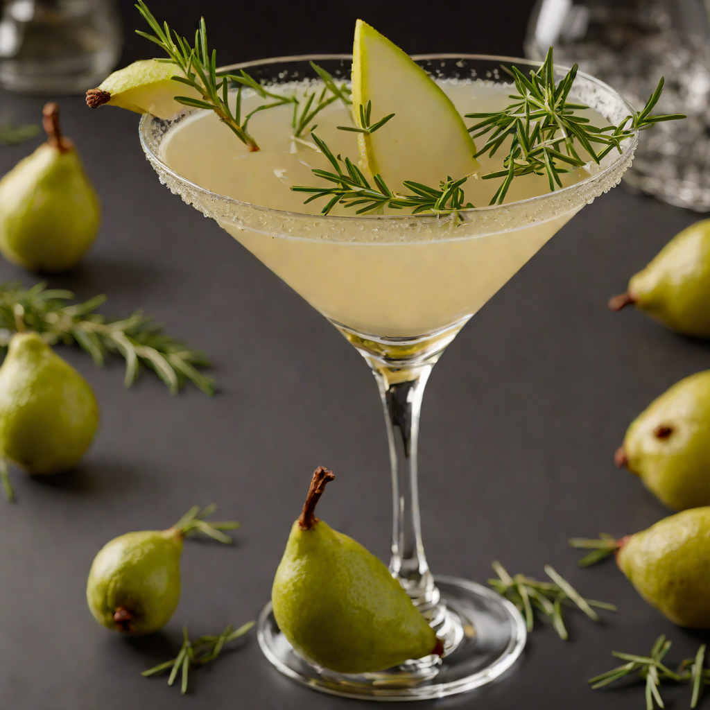 Rosemary-Pear Martini