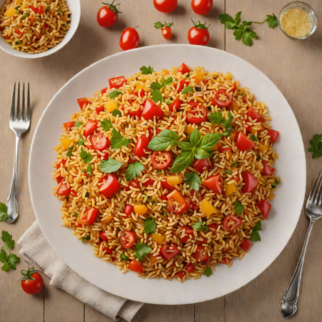 Tomato and Red Pepper Pilaf with Bulgur