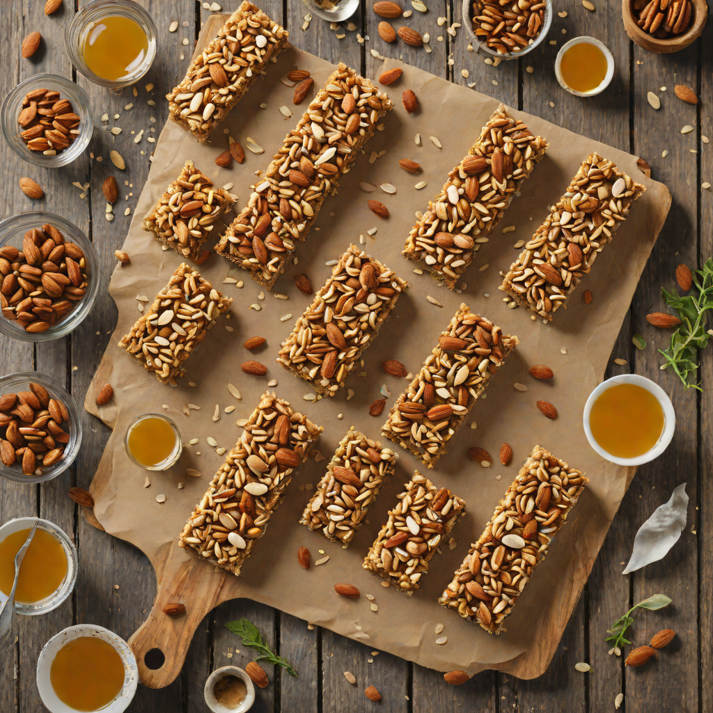Five-Ingredient Honey Almond Granola Bars
