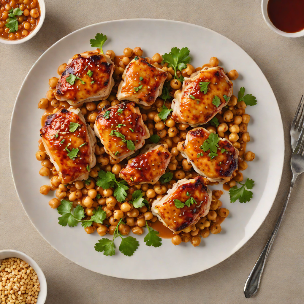 Pan-Seared Chicken Thighs with Spicy Harissa and Chickpeas
