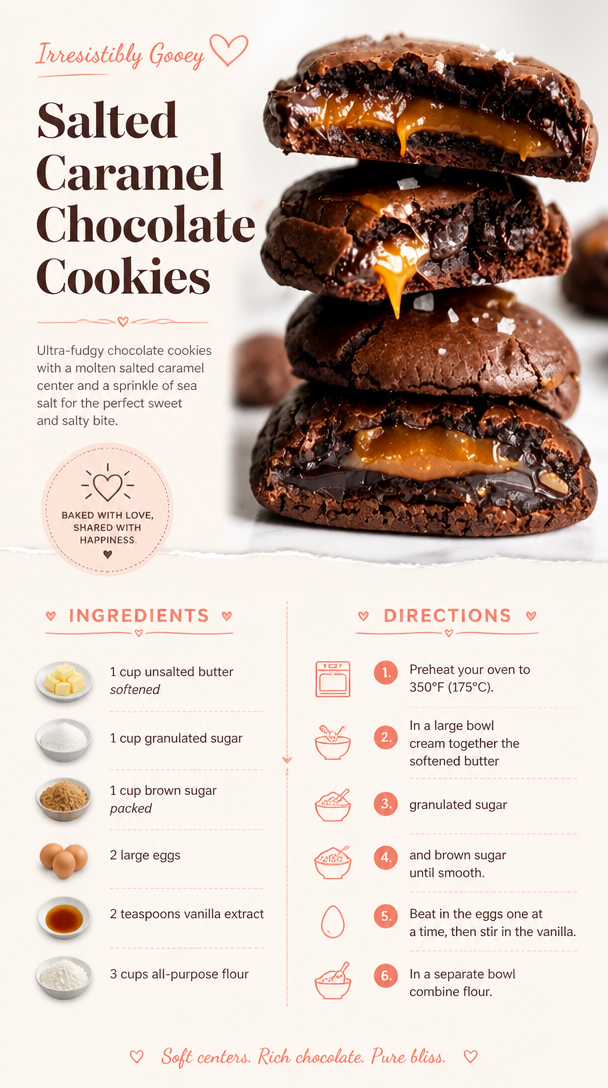Five-Ingredient Salted Caramel Chocolate Cookies