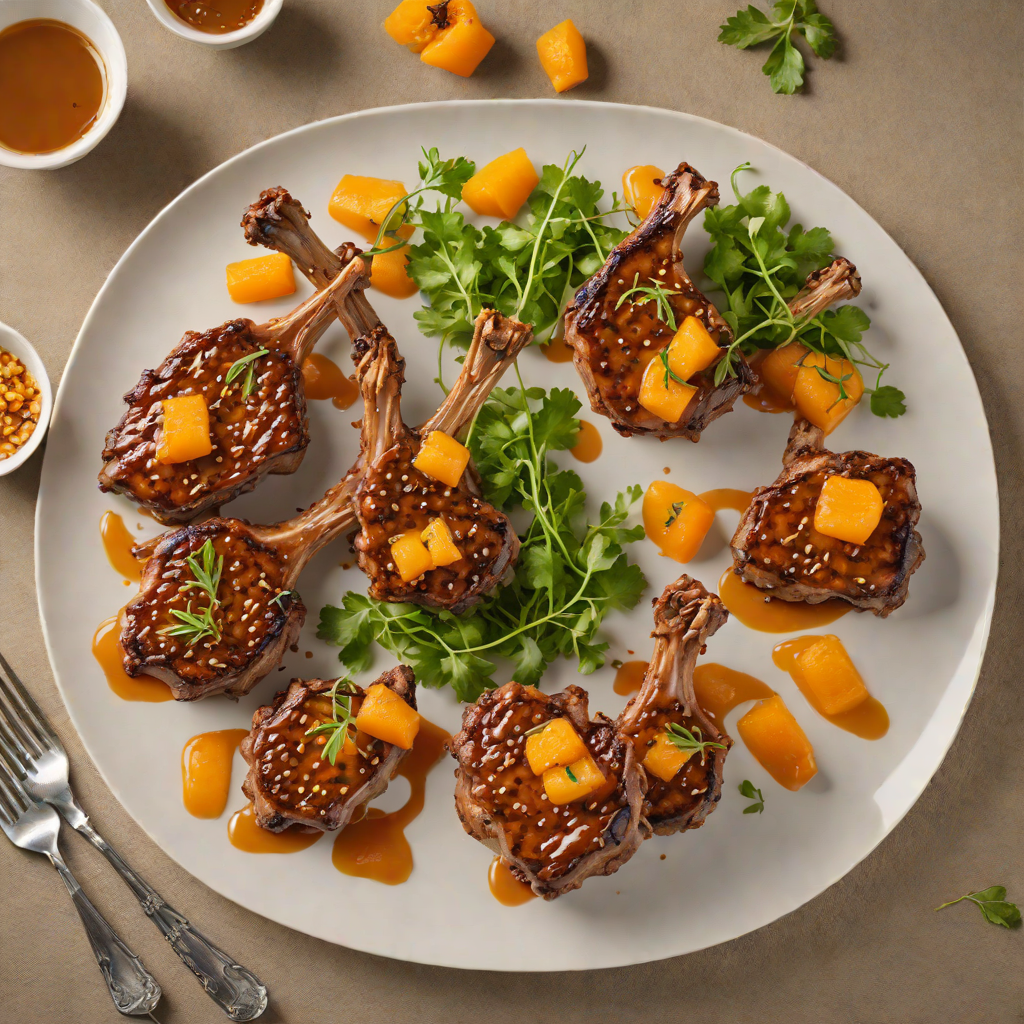 Cumin-Rubbed Lamb Chops with Apricot Glaze