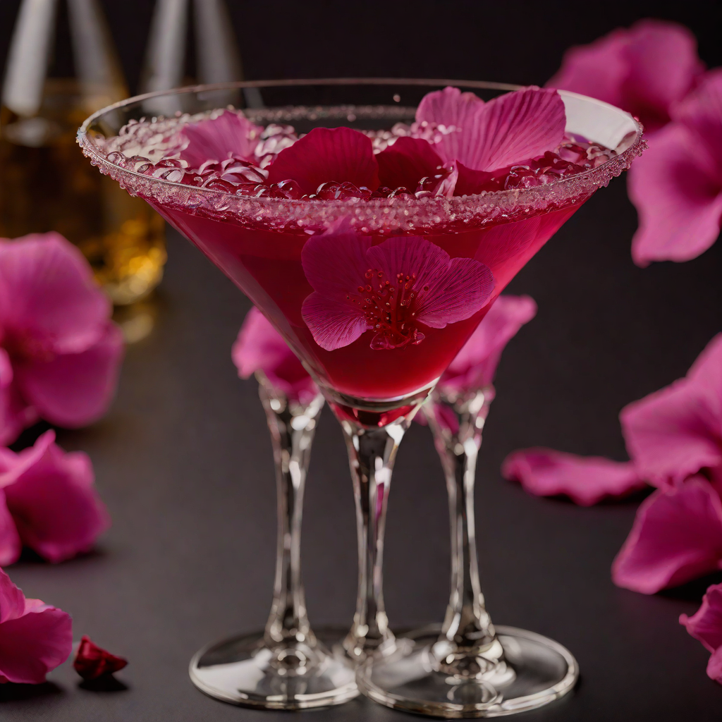Rose Petal Hibiscus Martini