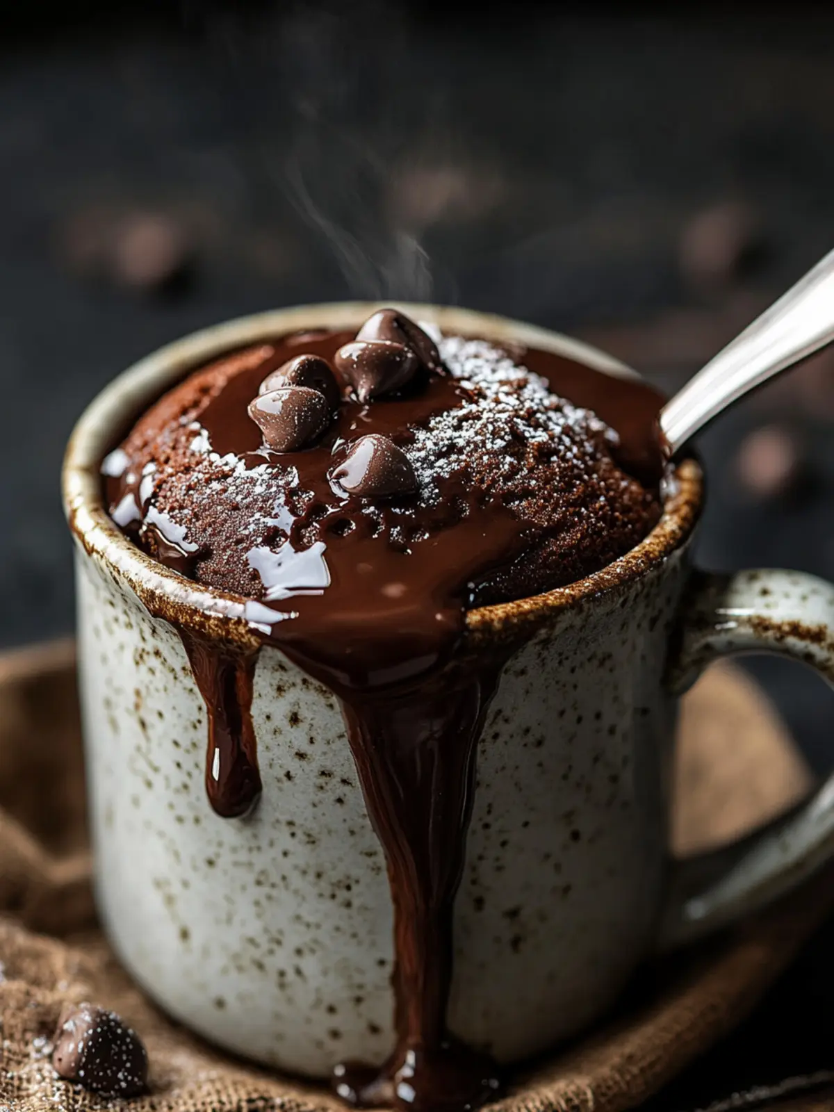 One-Hour Chocolate Lava Mug Cake