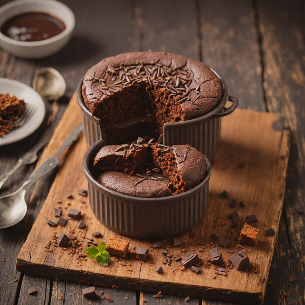Gluten-Free Chocolate Soufflé with Dark Chocolate