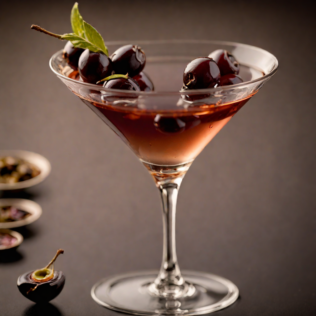 Shaken Kalamata Olive Martini