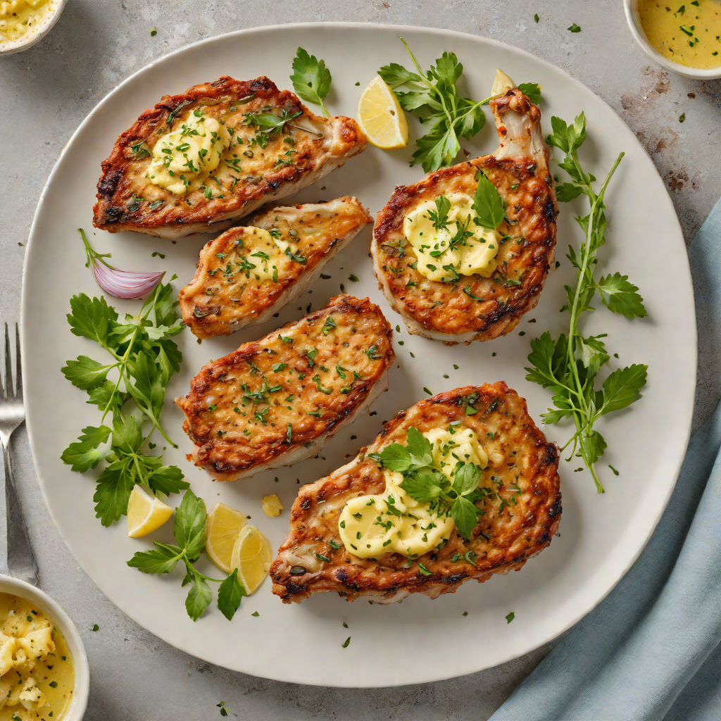 Crispy Pan-Fried Pork Chops with Garlic Herb Butter