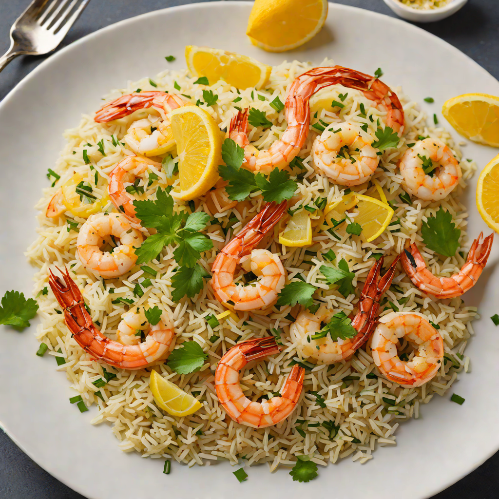Sautéed Garlic Butter Shrimp with Citrus Herb Rice
