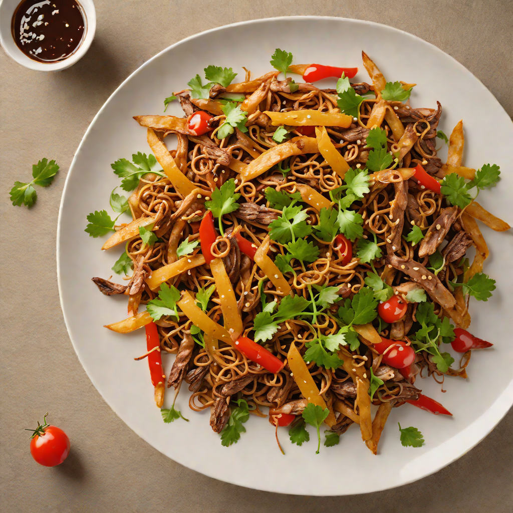 Stir-Fried Kangaroo Strips with Bush Tomato and Ginger
