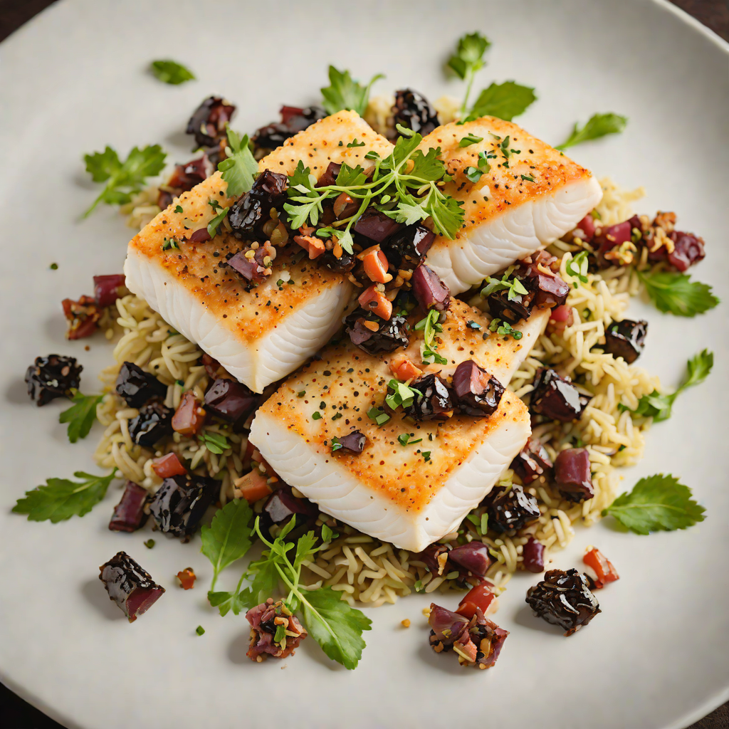 Pan-Seared Cod with Kalamata Olive Tapenade
