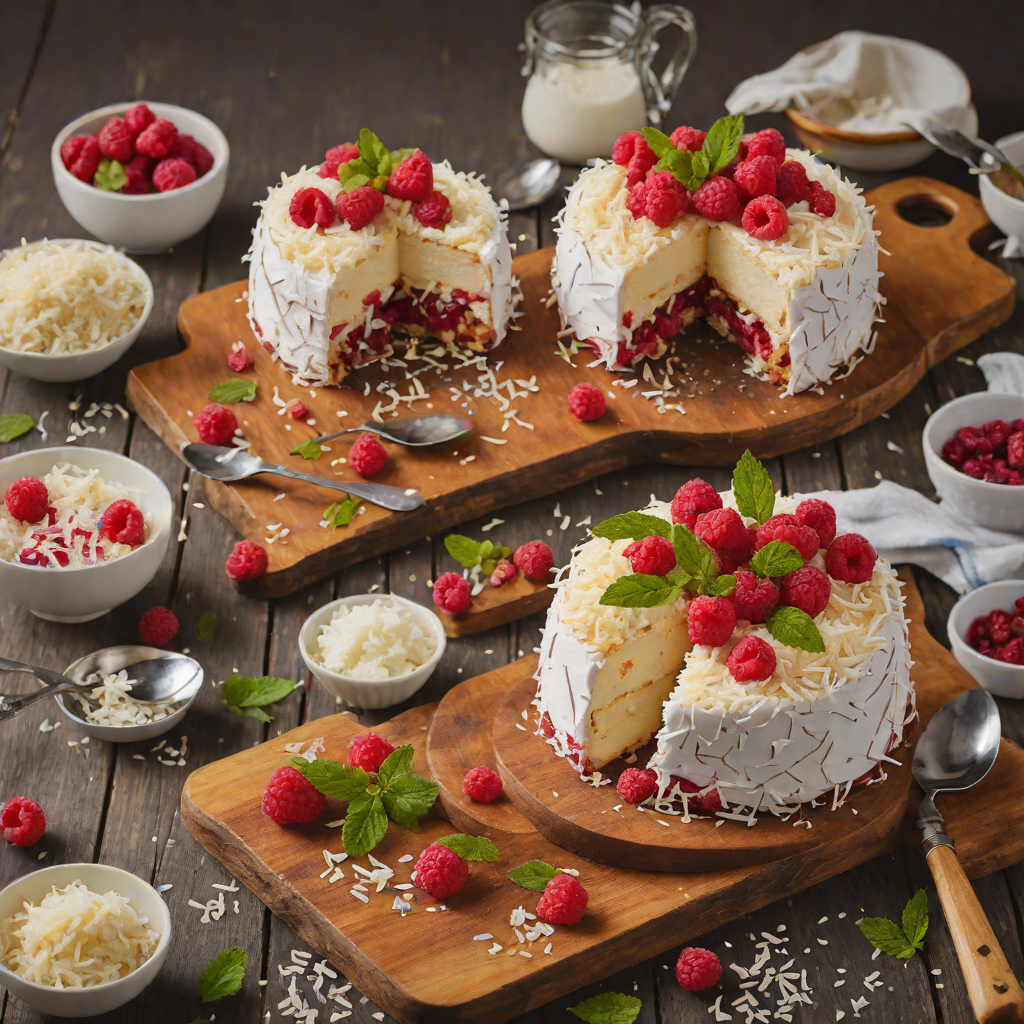No-Bake Lamington Trifle with Coconut and Raspberry