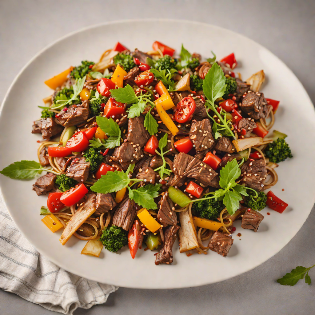 Kangaroo Stir-Fry with Bush Tomato and Pepperberry