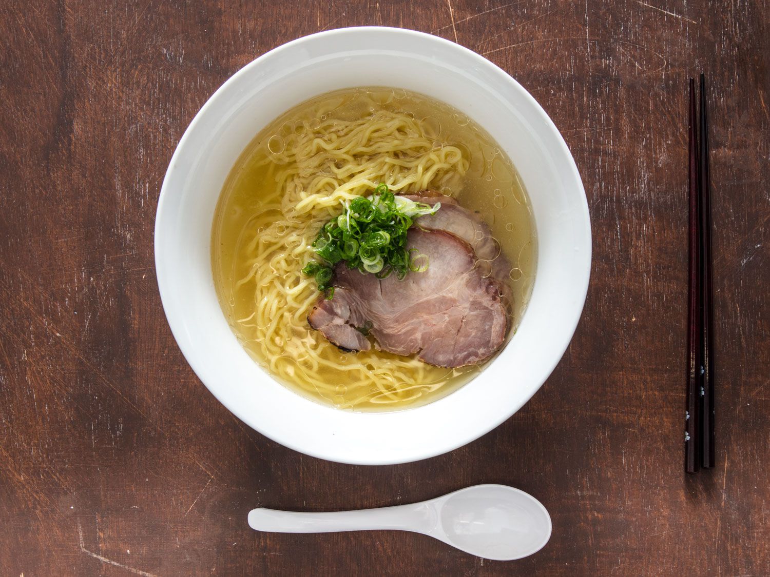 Kyoto-Style Shio Ramen with Charcoal-Grilled Chicken