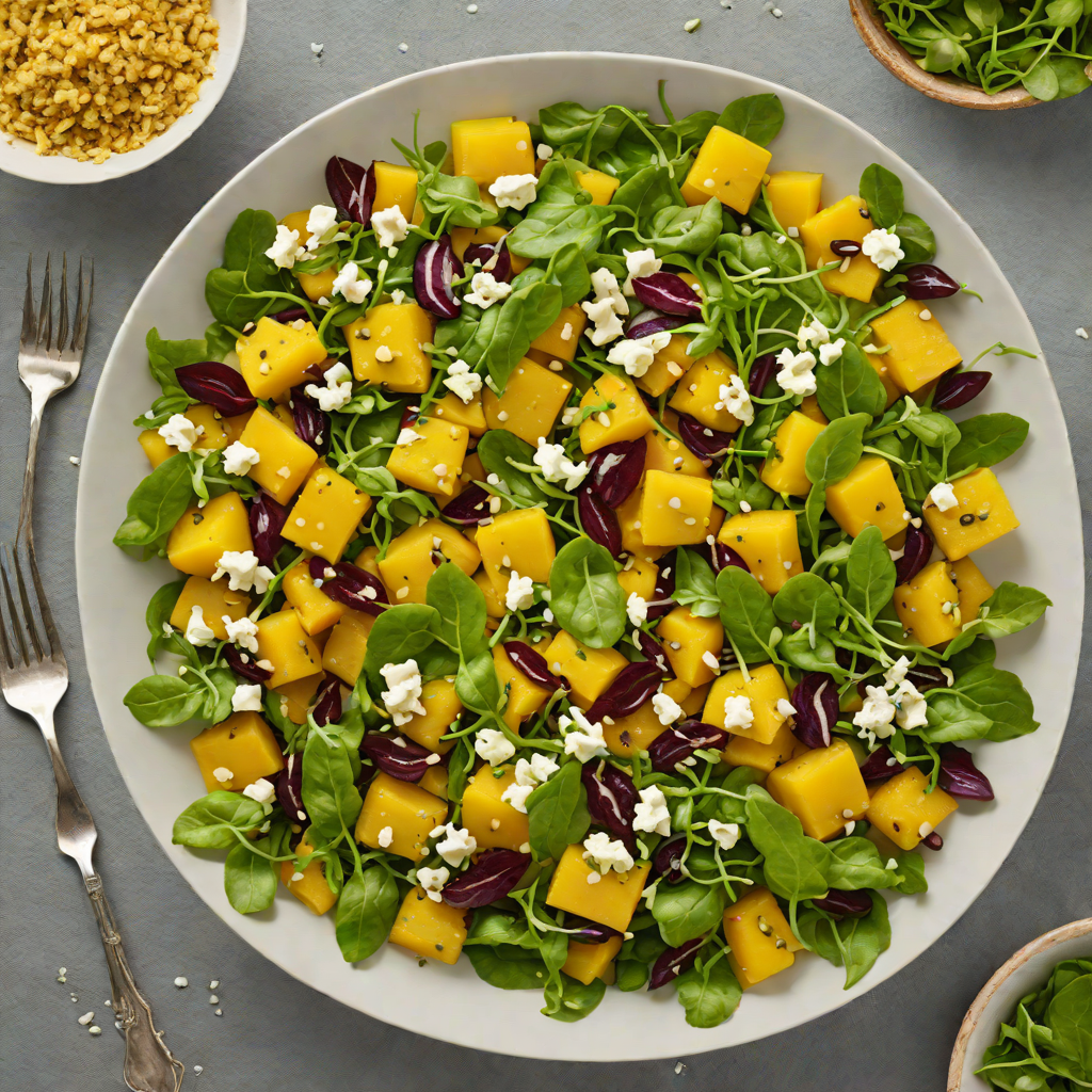 Golden Beetroot and Feta Salad with Wattleseed Vinaigrette