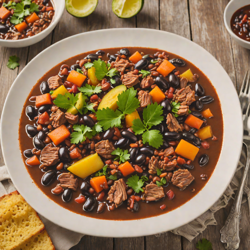 Feijoada-Inspired Black Bean Stew with Pork