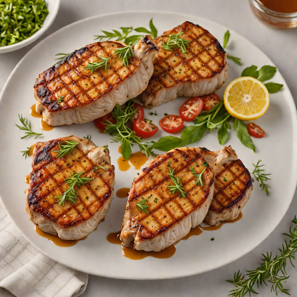 Grilled Herb-Marinated Pork Chops