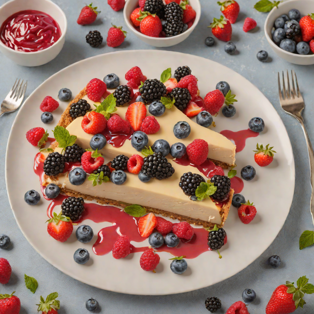Gluten-Free Mixed Berry No-Bake Cheesecake