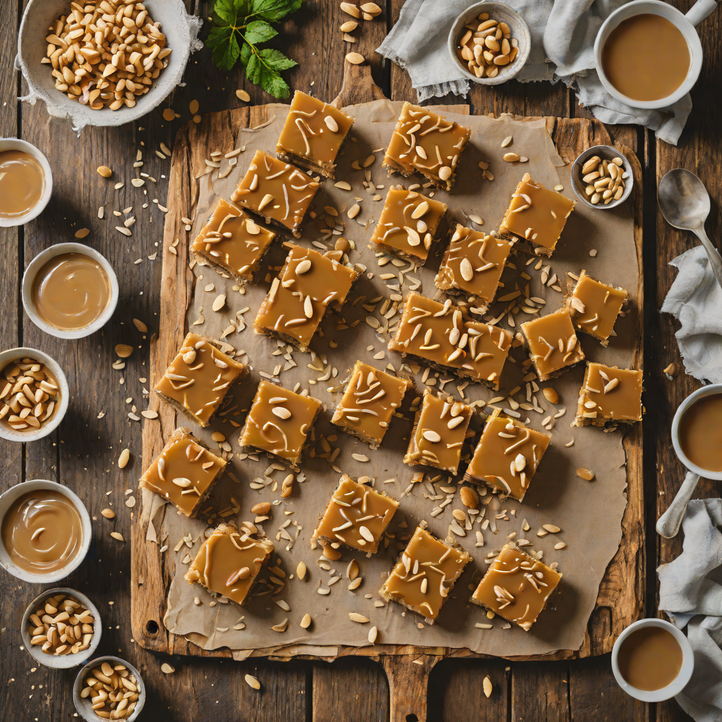 No-Bake Caramel Slice Bars with Macadamia Nuts