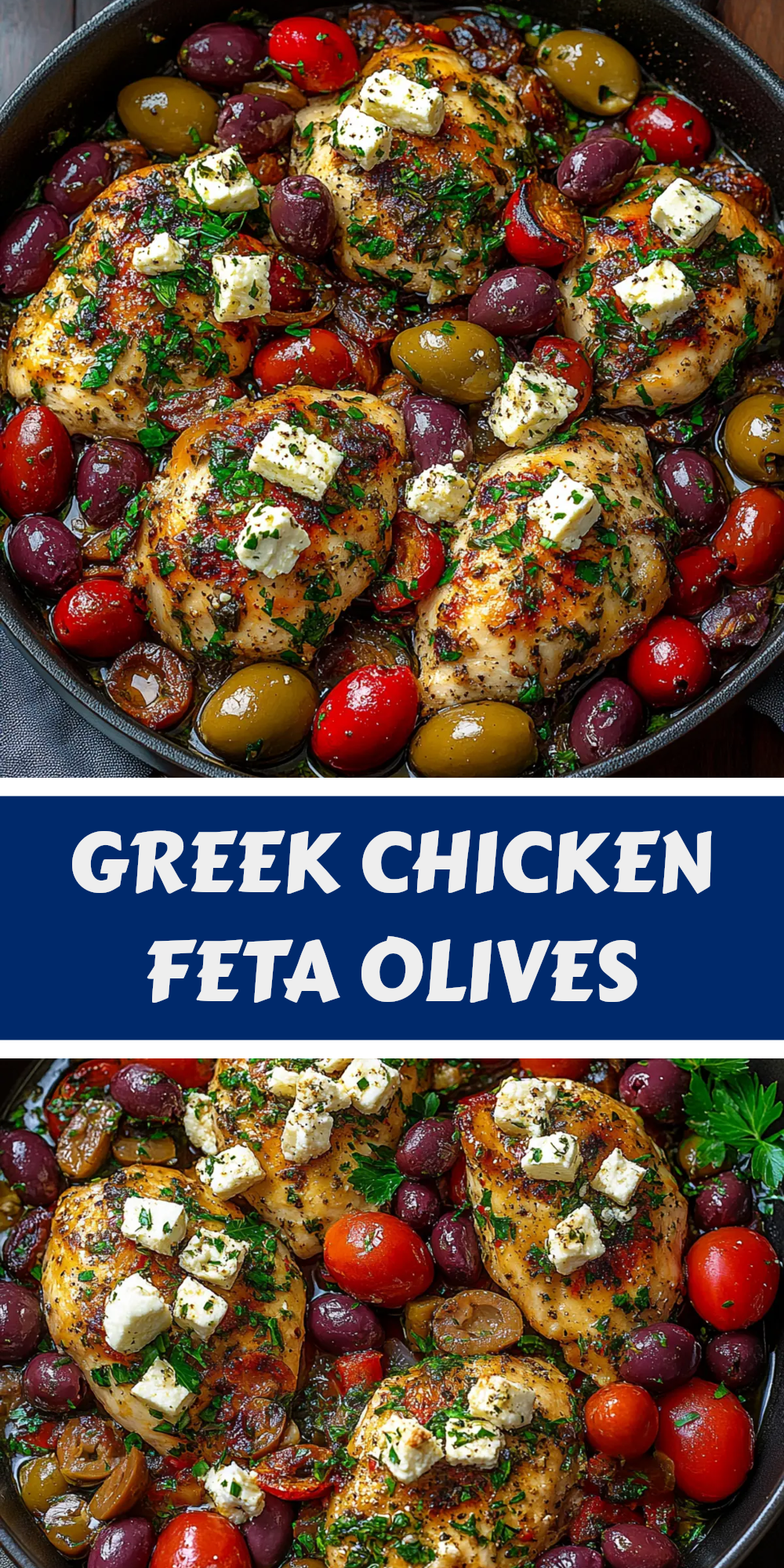 Pan-Roasted Kalamata Olive and Feta Chicken Thighs