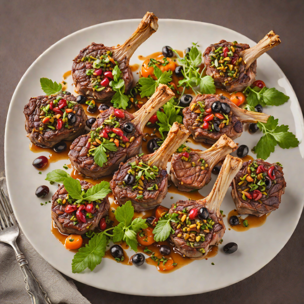 Pan-Seared Lamb Chops with Kalamata Olive Tapenade