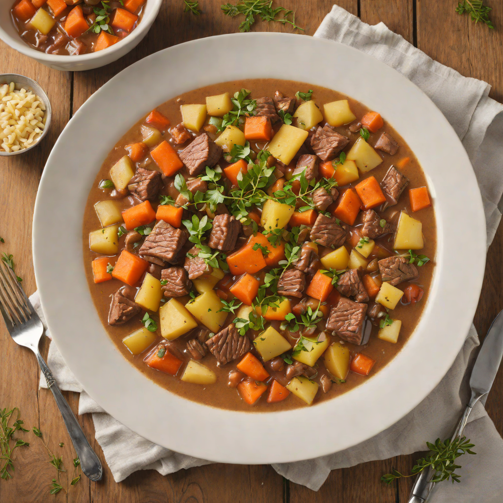 Midwest-Style Beef and Root Vegetable Stew