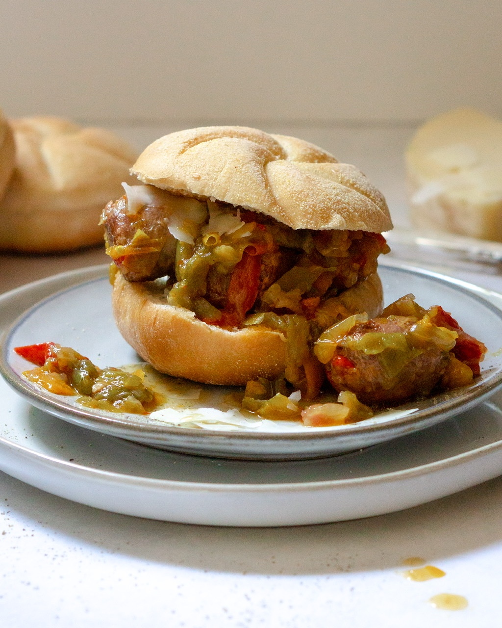 Illinois-Style Italian Sausage and Peppers Sandwiches