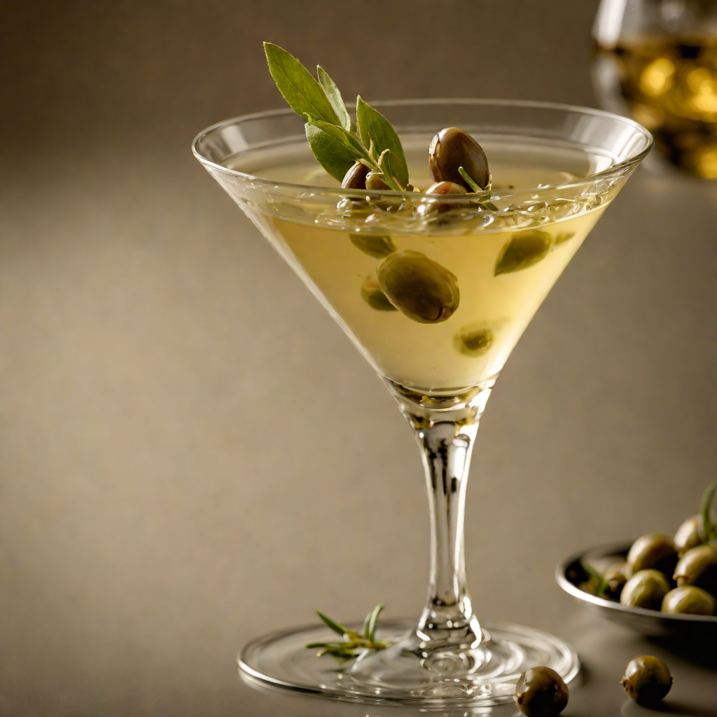 Shaken Olive Grove Martini