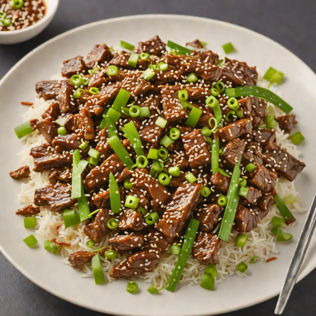 Stir-Fried Korean Bulgogi Beef with Sesame and Green Onions