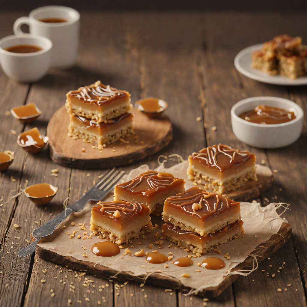 Classic Caramel Slice with Digestive Crust