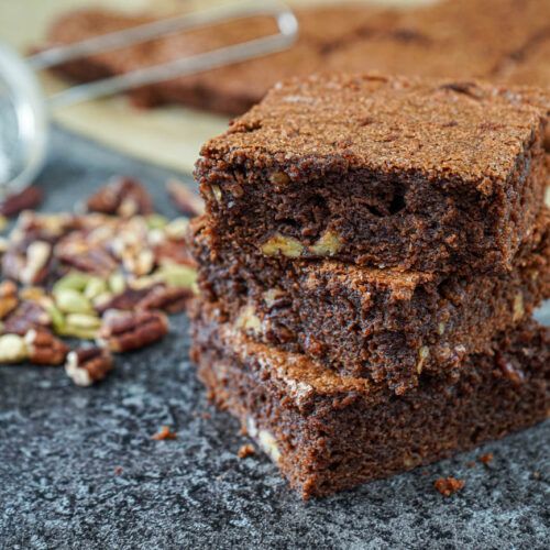 Spiced Cocoa and Cardamom Brownies