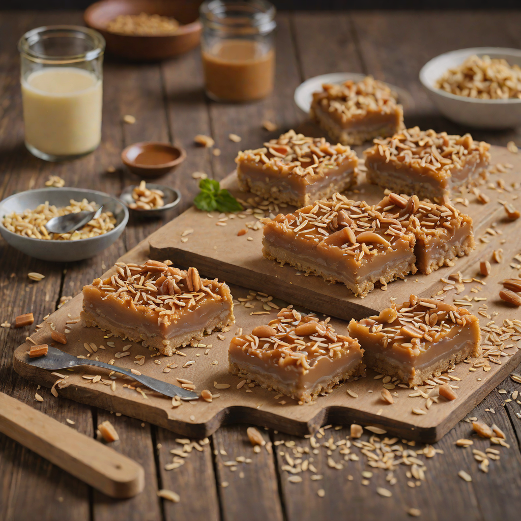No-Bake Caramel Slice with Oats and Condensed Milk