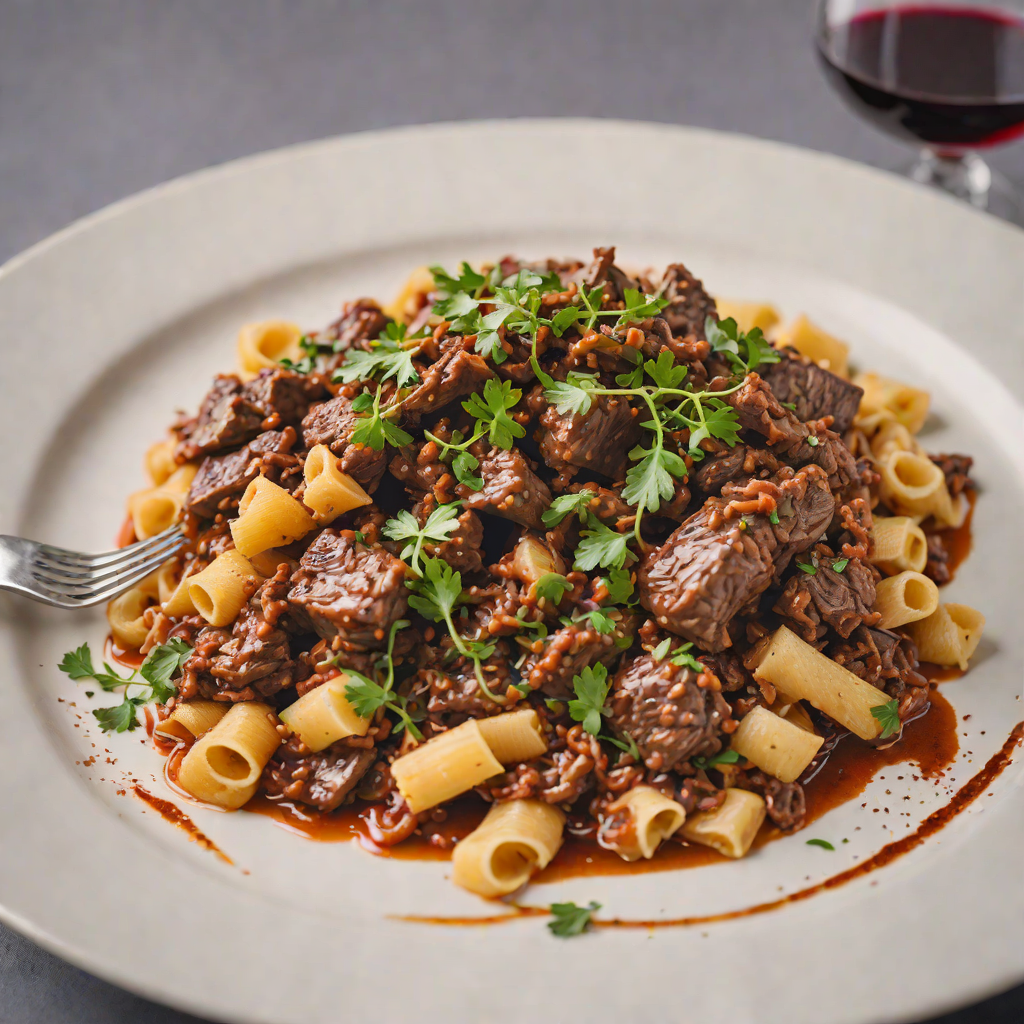 Slow-Cooked Beef Cheek Ragu with Red Wine