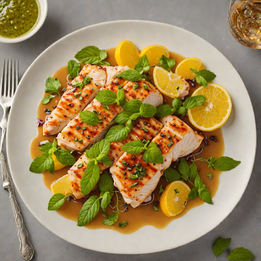 Sautéed Chicken Breast with Citrus-Mint Glaze