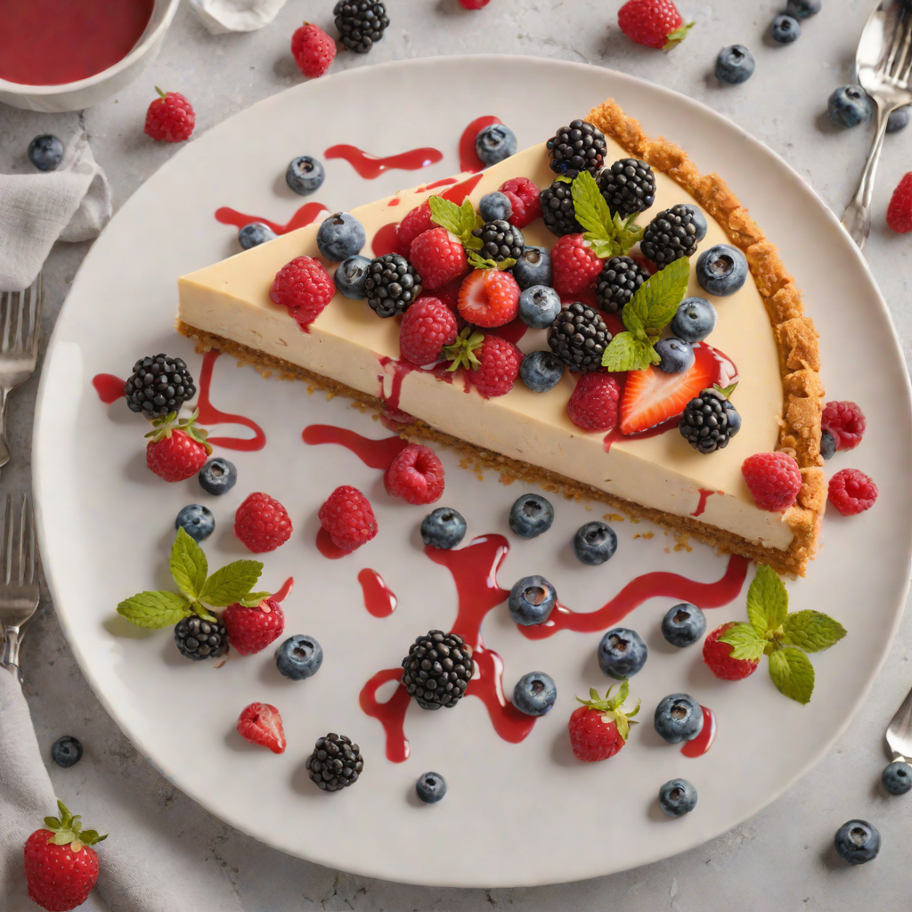 Gluten-Free No-Bake Mixed Berry Cheesecake