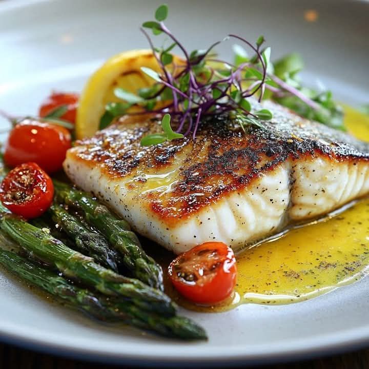 Pan-Fried Barramundi with Lemon Myrtle and Wild Rocket Salad