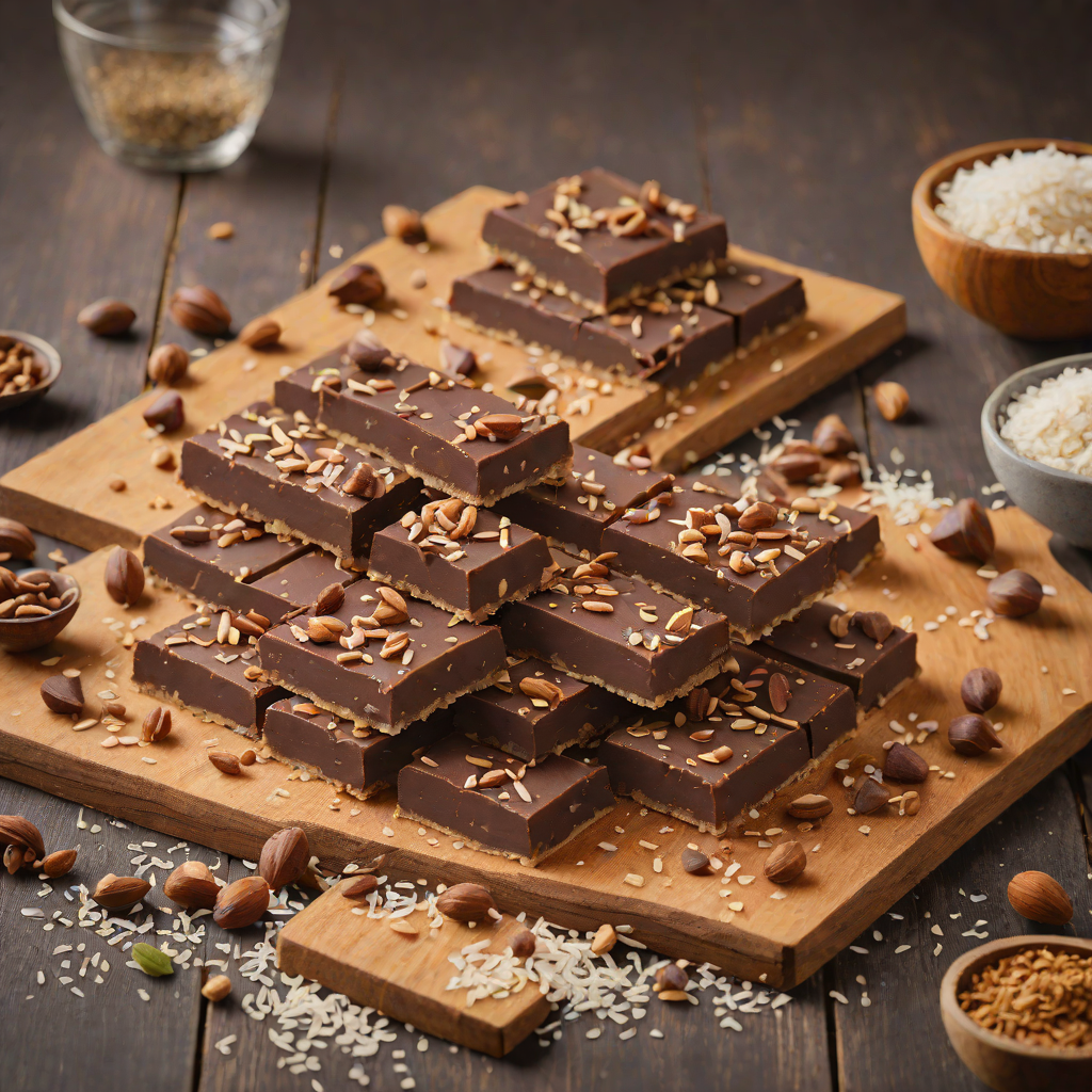 No-Bake Chocolate Hazelnut Bar with Sea Salt
