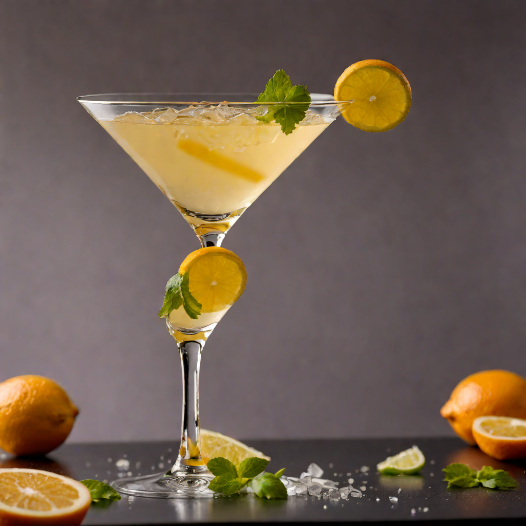 Citrus-Infused Tech Buzz Martini