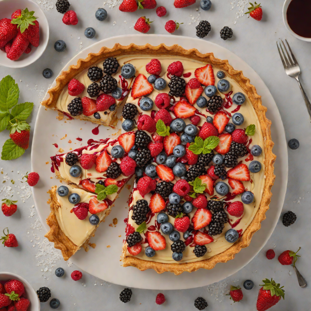 Quick Gluten-Free No-Bake Mixed Berry Tart