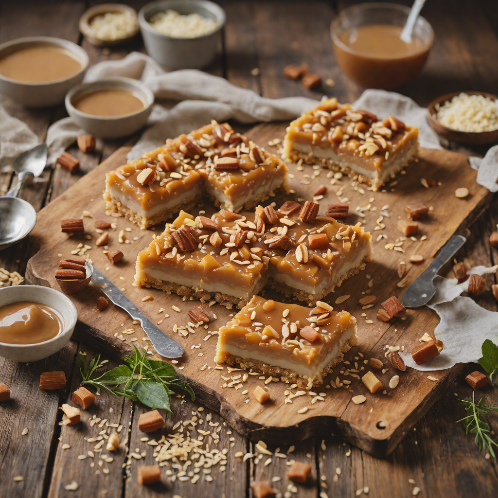 No-Bake Caramel Slice with Macadamia Nut Crust