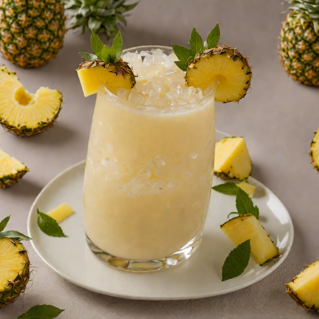 Rum and Pineapple Frozen Tiki Punch
