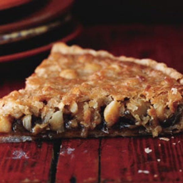 Quandong and Macadamia Coconut Tart