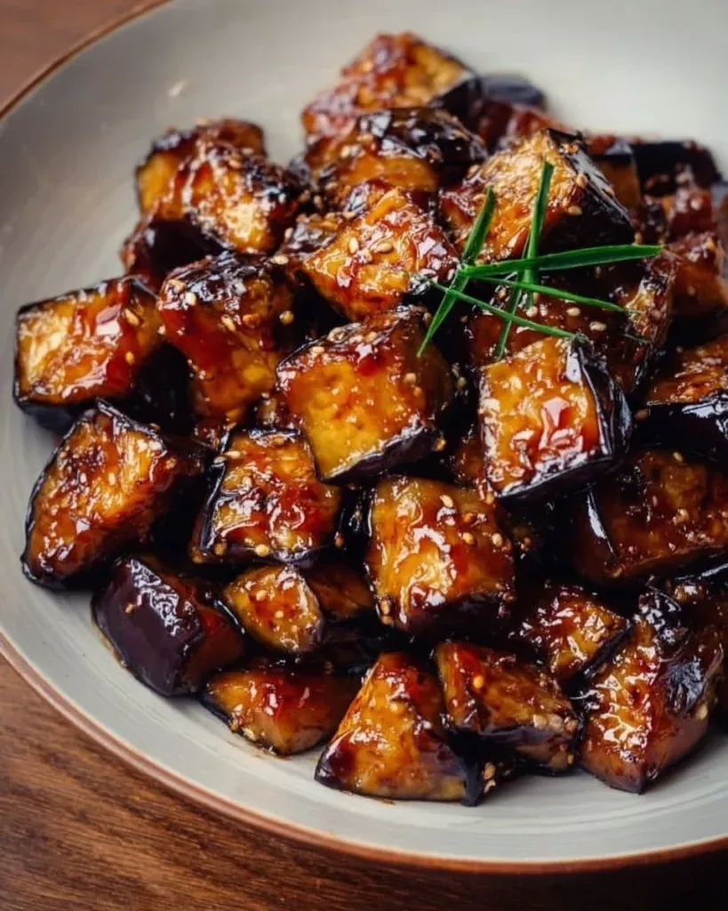 Miso-Glazed Eggplant with Garlic and Sesame