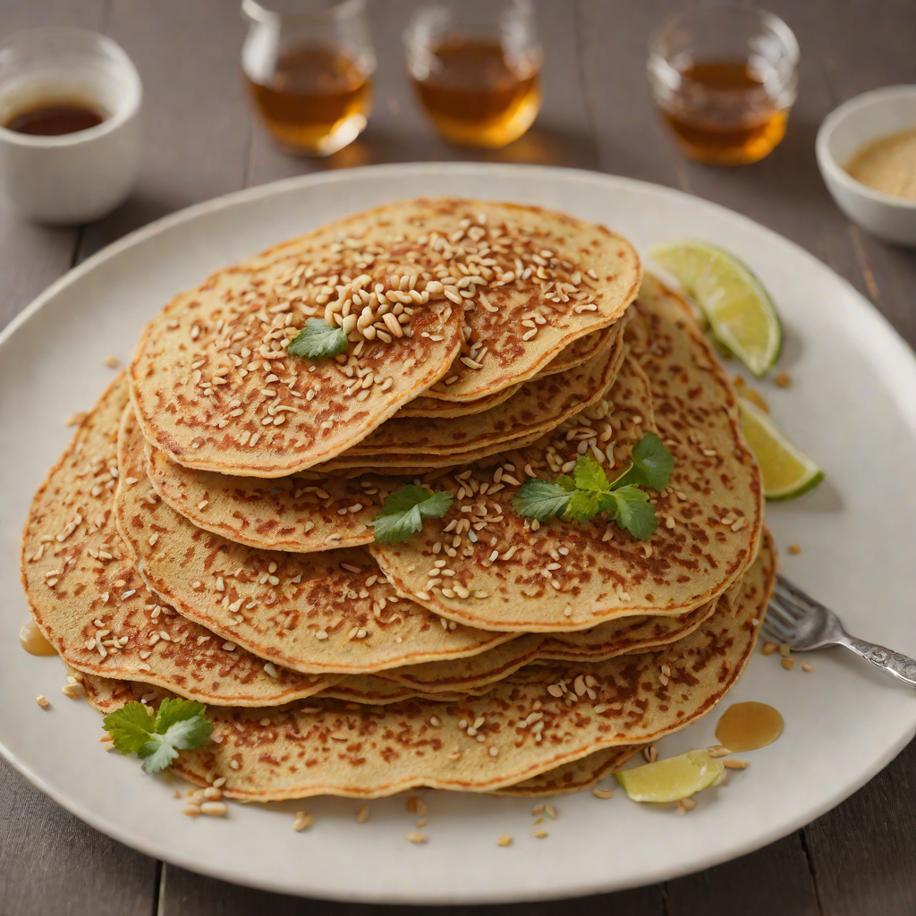 Honey-Sesame Injera Flatbread