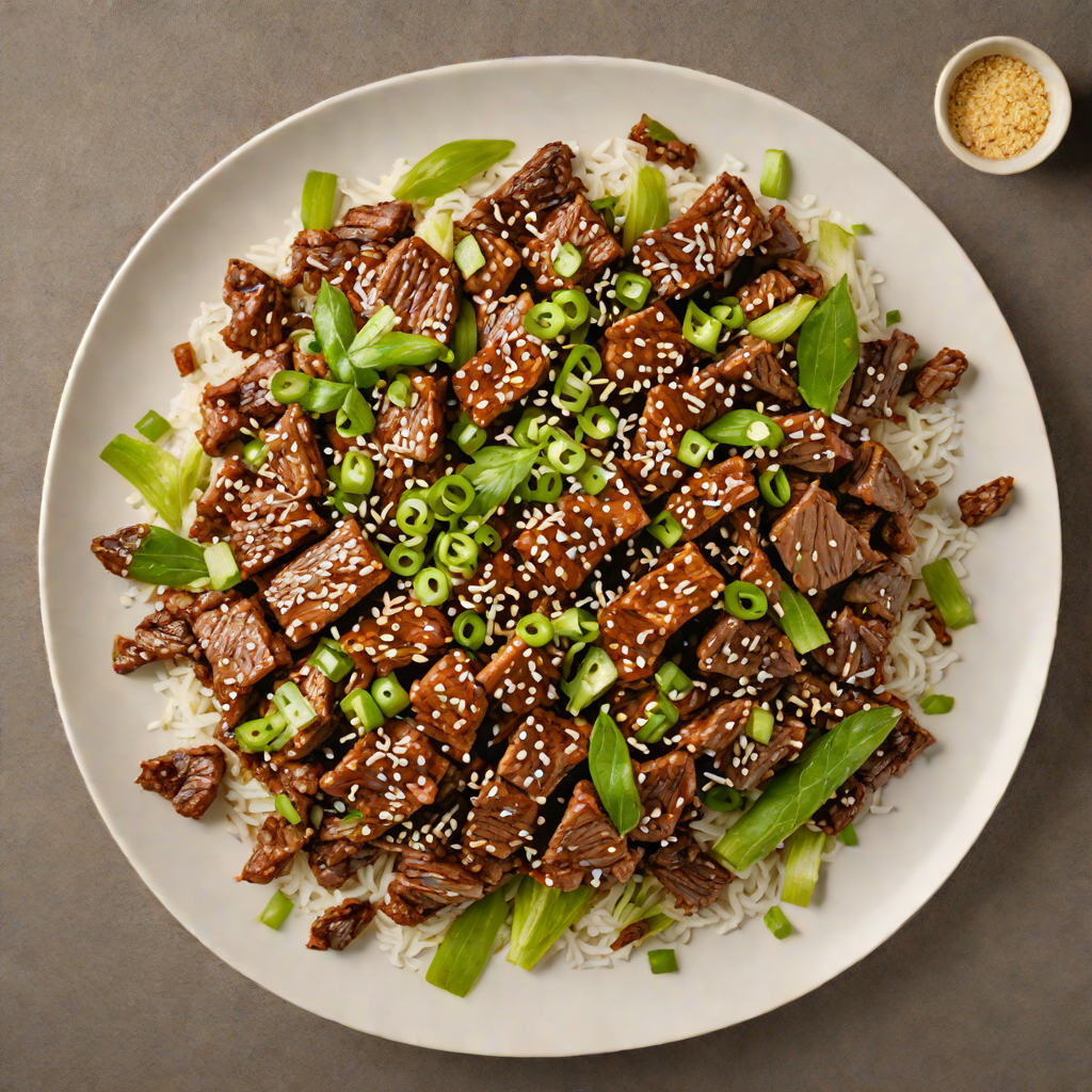 Pan-Fried Korean Bulgogi Beef with Sesame and Scallions