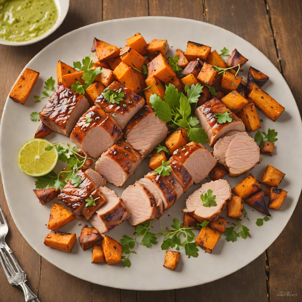 Honey-Lime Glazed Pork Tenderloin with Roasted Sweet Potatoes
