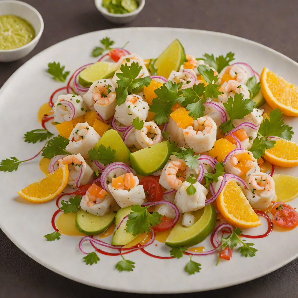 Peruvian-Inspired Ceviche with Pisco Citrus Dressing