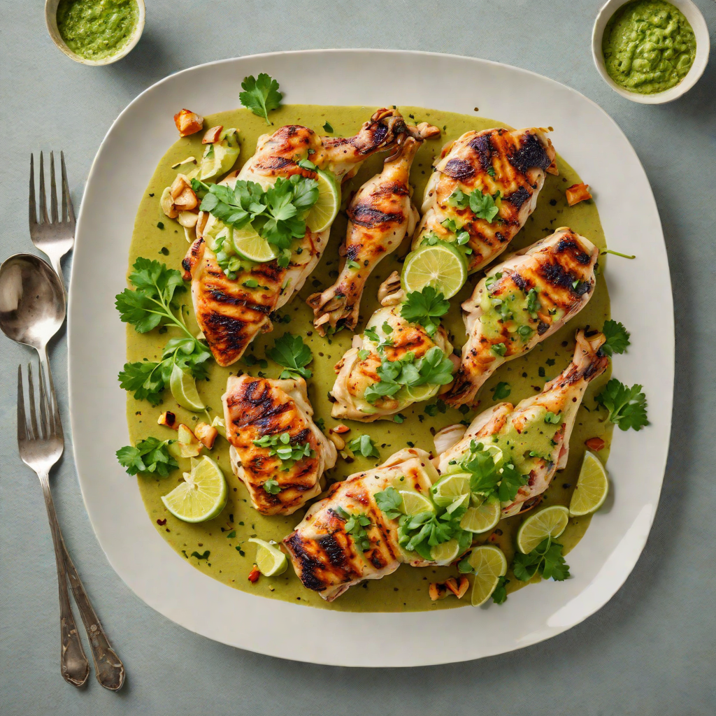 Sheet Pan Peruvian-Inspired Chicken with Aji Verde Sauce